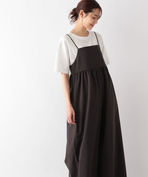 【新品・タグ付き】かぐれ　リネンサロペット　BLACK かぐれ リネンサロペット リネンサロペット かぐれ kagure Black