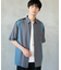 サラサマ快適シャツ/切り替え/半袖/992223