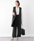 ウツクシルエットVネックジレロング/133337