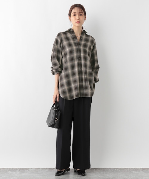 売約済み　参考品 ラメチェックシャツ/140330｜グローバルワークの通販｜&mall