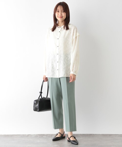 あ、品。 ジャガードブラウス長袖/141727｜グローバルワークの通販｜&mall