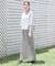 メッシュ編みラメIラインスカート/143961