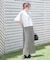 メッシュ編みラメIラインスカート/143961