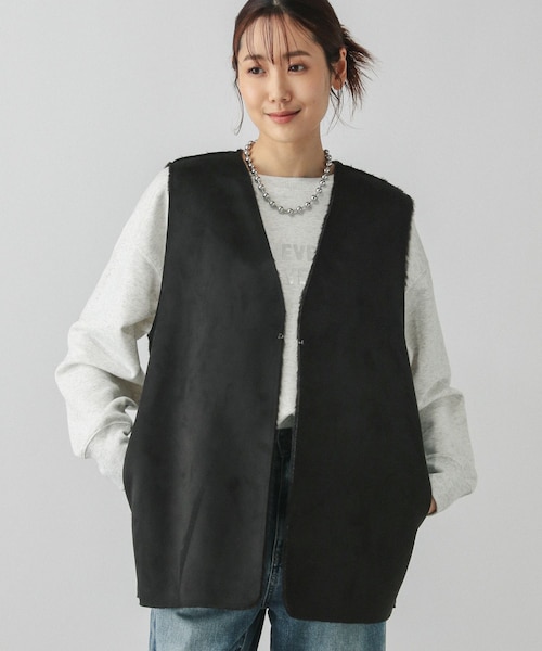 リバーシブルフェイクムートンジレ/149891｜グローバルワークの通販