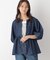 GOODデニムペプラムブラウス/132698