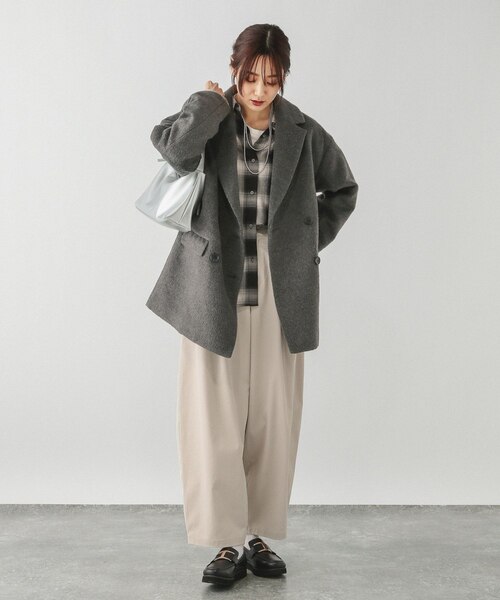 シャギーWジャケットコート/286009｜グローバルワークの通販｜&mall