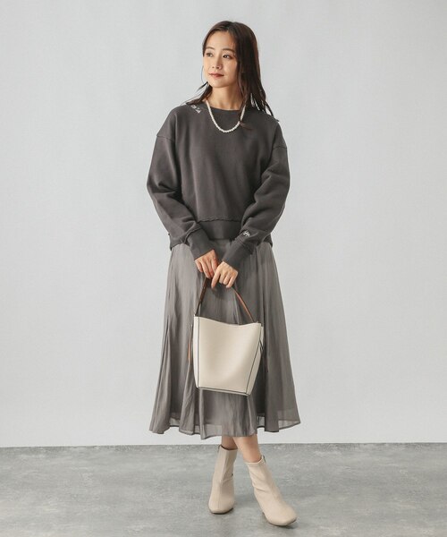 裏毛レタード刺繍プルオーバー/289008｜グローバルワークの通販｜&mall