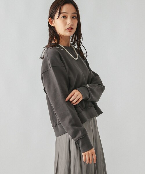 裏毛レタード刺繍プルオーバー/289008｜グローバルワークの通販｜&mall