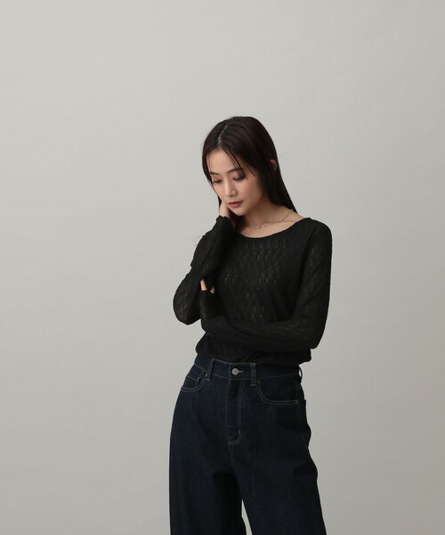 MATINEE LINE/レースシアー長袖T/288775｜グローバルワークの通販