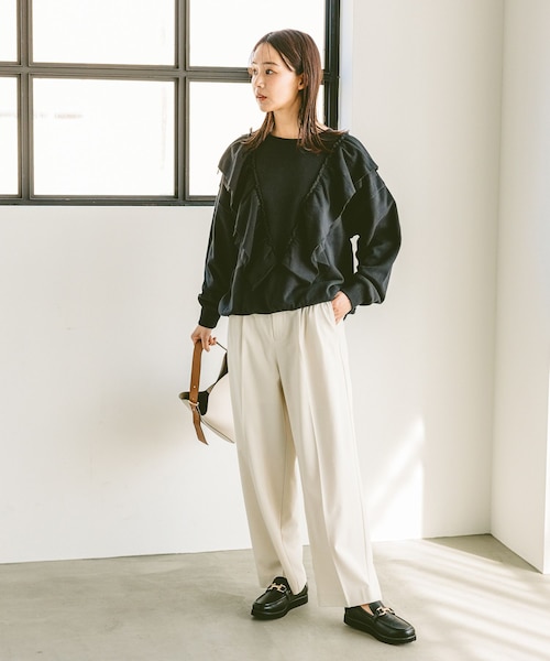 ※ りょー 裏毛フリルスウェット/305055 | [公式]グローバルワーク （GLOBAL WORK