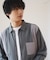 サラサマ切り替えシャツ/長袖/234564