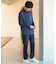 サラサマ切り替えシャツ/長袖/234564