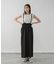 シルクライクサス付きワイドパンツ/575215