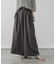 シルクライクサス付きワイドパンツ/575215