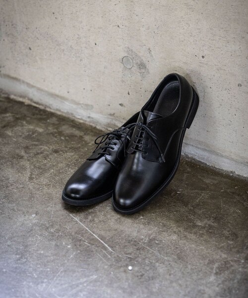 anrealage パッチワーク　レザーシューズ　27cm 黒 オールウェザーエコレザーシューズ/578030｜グローバルワークの