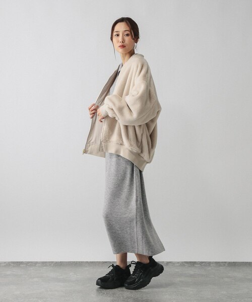 完売商品.*・゜ワンピース・*. ハーフZIPアゼニットワンピース/579499｜グローバルワークの通販