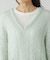 モヘヤタッチ透かし編みVネックプルオーバー/599493