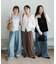 GOODデニムレースワイドパンツ/822009