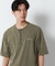 ピグメントヘンリーネックＴシャツ/1054516