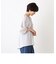 ステッチ刺繍スモックブラウス