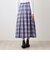 タータンチェック柄ベルトスカート