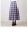 タータンチェック柄ベルトスカート