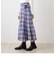 タータンチェック柄ベルトスカート