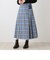 タータンチェック柄ベルトスカート
