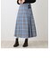 タータンチェック柄ベルトスカート