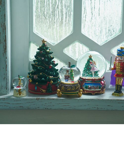 オルゴール スノードーム クリスマス ねこ ネズミ プレゼント ツリー