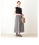 インド綿チェックギャザースカート