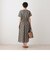【WEB限定】ウエストシャーリングワンピース/リバティプリント