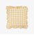チェック刺繍クッションカバー