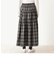 チェック柄シャーリングスカート