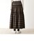 チェック柄シャーリングスカート