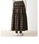 チェック柄シャーリングスカート