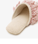 フラワーウォッシャブルキルトフリルルームシューズ
