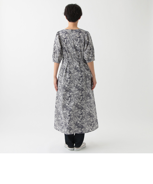 限定! London Times フローラル Vネック ミディ ワンピース WEB限定】Vネックワンピース/リバティプリント｜アフタヌーン