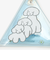 カラビナ付きクリアマルチケース/3DOGS/てらおかなつみ