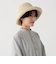 細編みツバ広UVハット