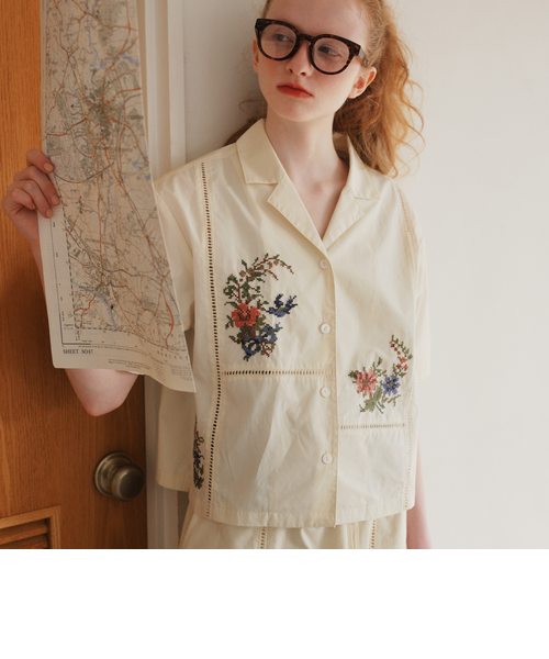 パッチワークブラウス/MAISON SAJOU｜アフタヌーンティー