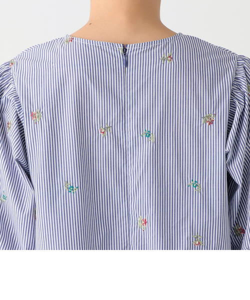 【新品】アフタヌーンティー　メゾンサジュー　ティアードワンピース　刺繍ストライプ 楽天市場】【SALE／30%OFF】ストライプ刺繍ティアードワンピース