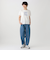 タイポグラフィー箔プリントフレンチTシャツ