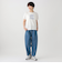 タイポグラフィー箔プリントフレンチTシャツ