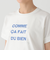 タイポグラフィー箔プリントフレンチTシャツ