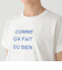 タイポグラフィー箔プリントフレンチTシャツ