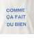 タイポグラフィー箔プリントフレンチTシャツ