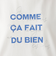 タイポグラフィー箔プリントフレンチTシャツ