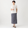 タイポグラフィー箔プリントフレンチTシャツ
