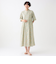切替ワンピース/リバティプリント